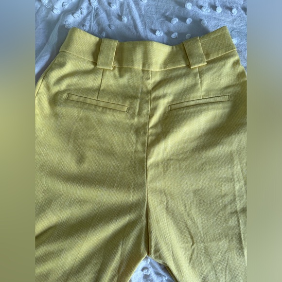 H & M yellow  pants women size 6 size 38 - Picture 5 of 6